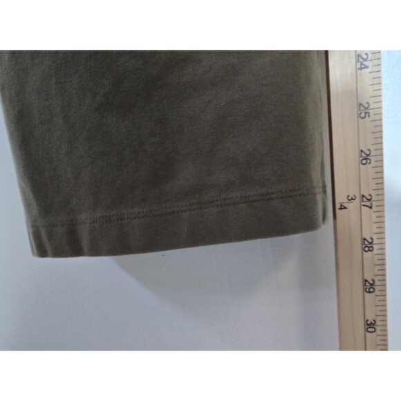 LL Bean Pants Women M Petite Olive Green Perfect Fit Straight Leg Minimalist - Picture 6 of 9